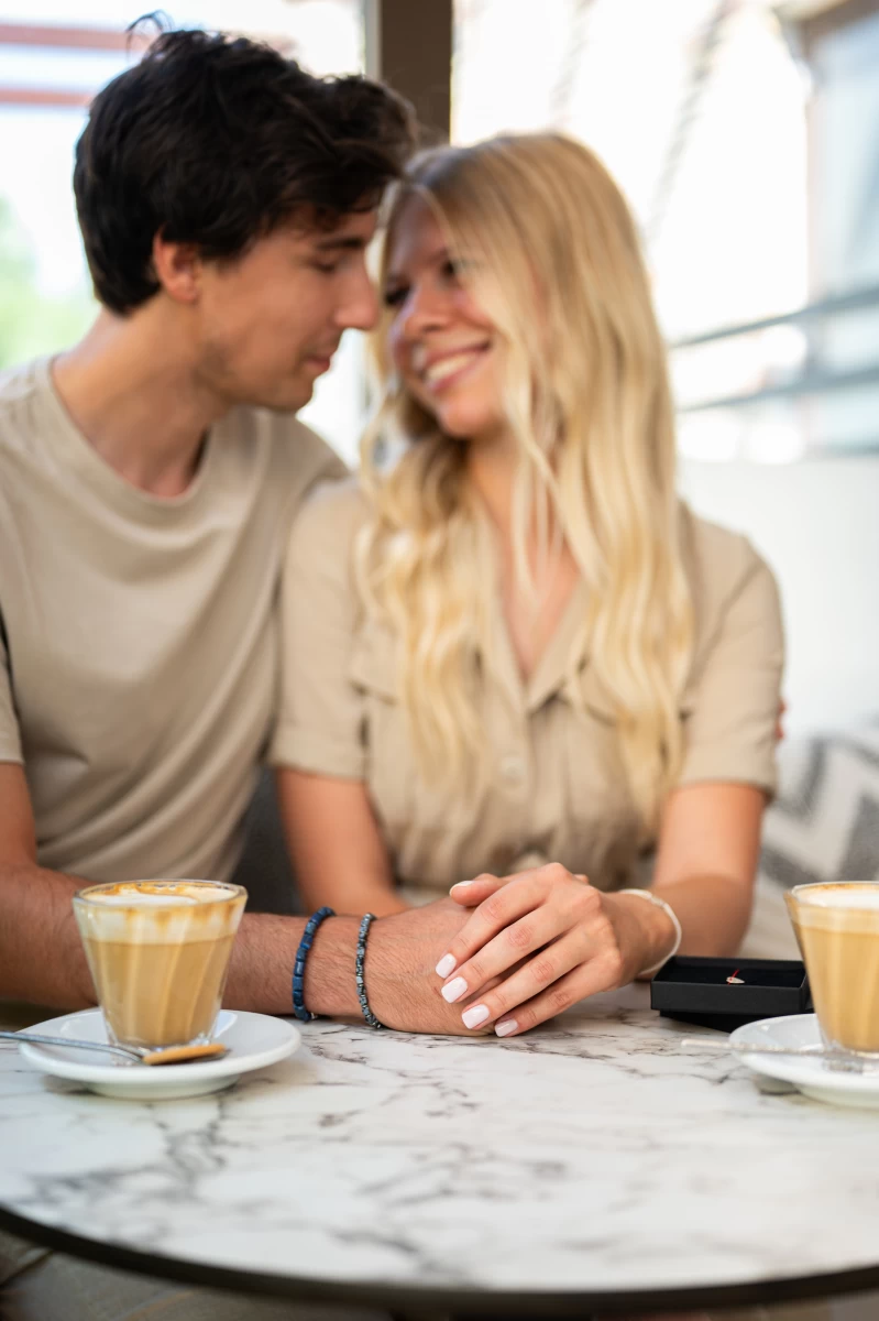 Brățară din mineral dumortierit cu argint 925