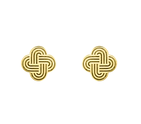 ZILIA Solomon Knot Aur 14K Cercei